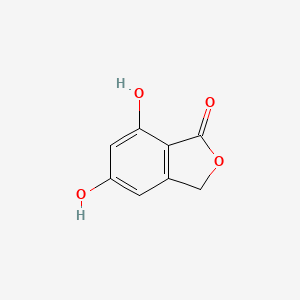 molecular formula C8H6O4 B3350456 1(3H)-Isobenzofuranone, 5,7-dihydroxy- CAS No. 27979-58-4
