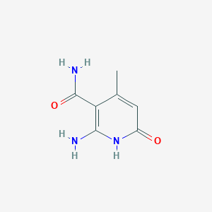 molecular formula C7H9N3O2 B3350497 2-Amino-4-methyl-6-oxo-1,6-dihydropyridine-3-carboxamide CAS No. 28491-59-0