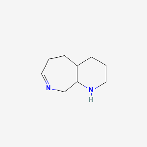 molecular formula C9H16N2 B3350510 2,3,4,4a,5,6,9,9a-Octahydro-1H-pyrido[2,3-c]azepine CAS No. 28570-43-6