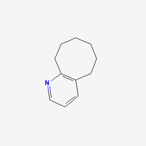molecular formula C11H15N B3350533 5,6,7,8,9,10-Hexahydrocycloocta[b]pyridine CAS No. 28712-60-9
