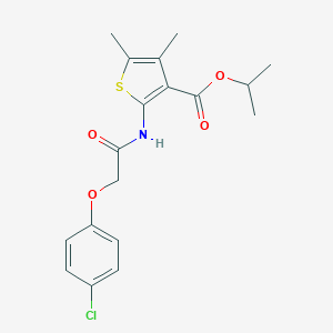 Isopropyl 2-{[(4-chlorophenoxy)acetyl]amino}-4,5-dimethyl-3-thiophenecarboxylate