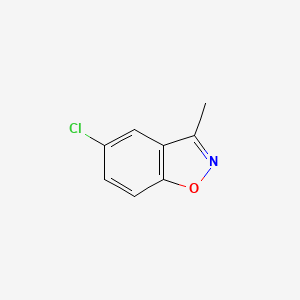 molecular formula C8H6ClNO B3350600 1,2-Benzisoxazole, 5-chloro-3-methyl- CAS No. 28909-34-4