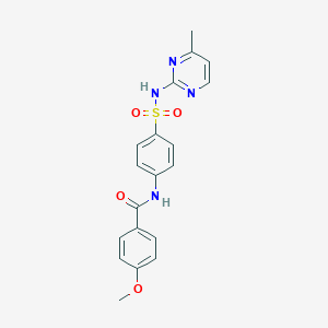 molecular formula C19H18N4O4S B335061 4-methoxy-N-{4-[(4-methylpyrimidin-2-yl)sulfamoyl]phenyl}benzamide 