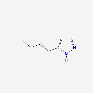 molecular formula C7H12N2 B3350613 Pyrazole, 3-butyl- CAS No. 28998-67-6