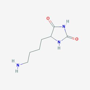 molecular formula C7H13N3O2 B3350619 5-(4-Aminobutyl)imidazolidine-2,4-dione CAS No. 29070-06-2