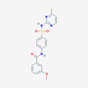 molecular formula C19H18N4O4S B335064 3-methoxy-N-{4-[(4-methylpyrimidin-2-yl)sulfamoyl]phenyl}benzamide 