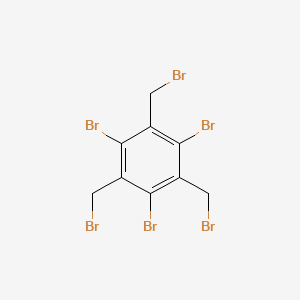 molecular formula C9H6Br6 B3350652 1,3,5-Tribromo-2,4,6-tris(bromomethyl)benzene CAS No. 29165-34-2