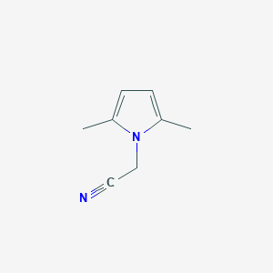 molecular formula C8H10N2 B3350676 2,5-Dimethyl-1H-pyrrole-1-acetonitrile CAS No. 294176-79-7