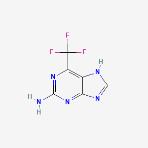 molecular formula C6H4F3N5 B3350758 6-(Trifluoromethyl)-9H-purin-2-amine CAS No. 2993-20-6