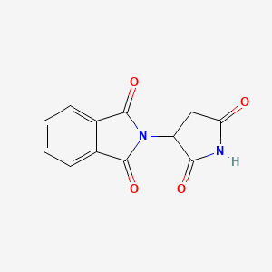 molecular formula C12H8N2O4 B3350779 Succinimide, 2-phthalimido- CAS No. 303-16-2