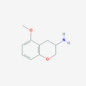 molecular formula C10H13NO2 B033508 5-甲氧基色满-3-胺 CAS No. 110927-03-2