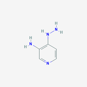 molecular formula C5H8N4 B3350874 3-Pyridinamine, 4-hydrazinyl- CAS No. 31481-86-4