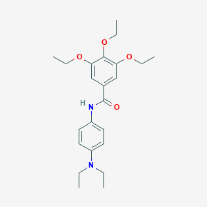 molecular formula C23H32N2O4 B335090 N-[4-(diethylamino)phenyl]-3,4,5-triethoxybenzamide 