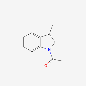 molecular formula C11H13NO B3350902 1-(3-Methyl-2,3-dihydro-1H-indol-1-yl)ethan-1-one CAS No. 31676-46-7