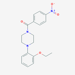 molecular formula C19H21N3O4 B335094 4-(2-Ethoxyphenyl)piperazinyl 4-nitrophenyl ketone CAS No. 5702-37-4