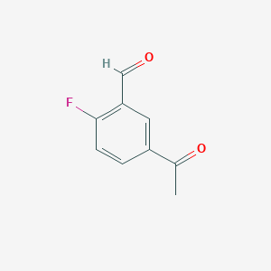 molecular formula C9H7FO2 B3350944 5-Acetyl-2-fluorobenzaldehyde CAS No. 319454-87-0