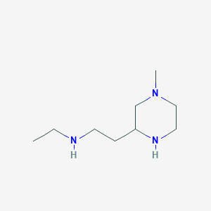 molecular formula C9H21N3 B3350945 Ethyl-[2-(4-methyl-piperazin-2-yl)-ethyl]-amine CAS No. 31968-98-6