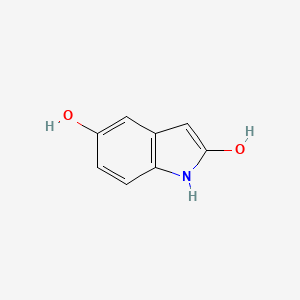 molecular formula C8H7NO2 B3350958 1H-Indole-2,5-diol CAS No. 321884-36-0