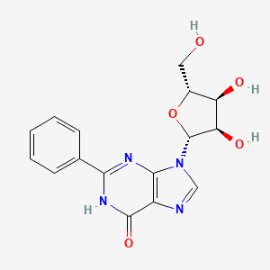 molecular formula C16H16N4O5 B3350976 2-Phenylinosine CAS No. 32447-14-6