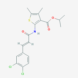 Isopropyl 2-{[3-(3,4-dichlorophenyl)acryloyl]amino}-4,5-dimethyl-3-thiophenecarboxylate
