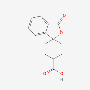 molecular formula C14H14O4 B3351021 trans-3'-Oxo-spiro[cyclohexane-1,1'(3'H)-isobenzofuran]-4-carboxylic acid CAS No. 328233-08-5