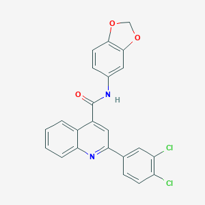 N-(1,3-benzodioxol-5-yl)-2-(3,4-dichlorophenyl)quinoline-4-carboxamide