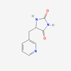 molecular formula C9H9N3O2 B3351051 2,4-Imidazolidinedione, 5-(3-pyridinylmethyl)- CAS No. 329768-48-1
