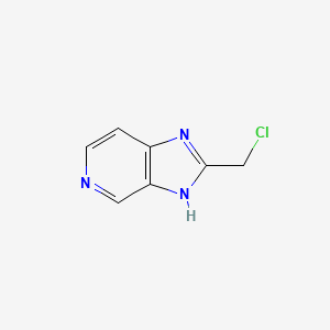 molecular formula C7H6ClN3 B3351082 2-(Chloromethyl)-3H-imidazo[4,5-c]pyridine CAS No. 33232-71-2