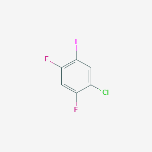 molecular formula C6H2ClF2I B3351098 Benzene, 1-chloro-2,4-difluoro-5-iodo- CAS No. 333447-43-1
