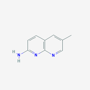 molecular formula C9H9N3 B3351155 6-Methyl-1,8-naphthyridin-2-amine CAS No. 33761-59-0
