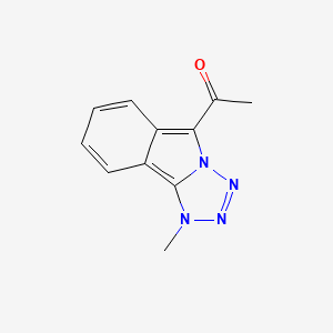 molecular formula C11H10N4O B3351238 1-(1-Methyl-1H-tetrazolo[5,1-a]isoindol-5-yl)ethan-1-one CAS No. 342429-07-6