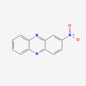 molecular formula C12H7N3O2 B3351254 2-Nitrophenazine CAS No. 3442-62-4