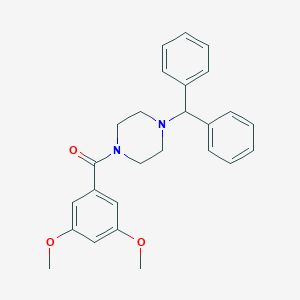 1-Benzhydryl-4-(3,5-dimethoxybenzoyl)piperazine