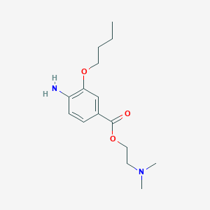 molecular formula C15H24N2O3 B033514 2-(Dimethylamino)ethyl 4-amino-3-butoxybenzoate CAS No. 100811-75-4