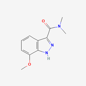 molecular formula C11H13N3O2 B3351414 7-methoxy-N,N-dimethyl-1H-indazole-3-carboxamide CAS No. 354570-65-3