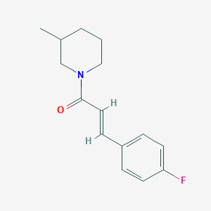 molecular formula C15H18FNO B335142 1-[3-(4-Fluorophenyl)acryloyl]-3-methylpiperidine 