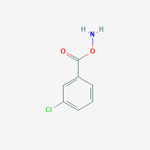 molecular formula C7H6ClNO2 B3351428 Hydroxylamine, O-(3-chlorobenzoyl)- CAS No. 35657-38-6