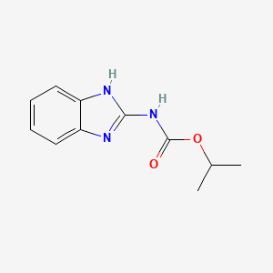 molecular formula C11H13N3O2 B3351449 Propan-2-yl 1H-benzimidazol-2-ylcarbamate CAS No. 36128-66-2