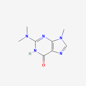 molecular formula C8H11N5O B3351485 6H-Purin-6-one, 2-(dimethylamino)-1,9-dihydro-9-methyl- CAS No. 36323-96-3