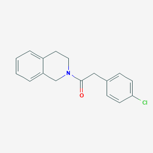 molecular formula C17H16ClNO B335151 2-[(4-Chlorophenyl)acetyl]-1,2,3,4-tetrahydroisoquinoline 