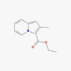 molecular formula C12H13NO2 B3351520 Ethyl 2-methylindolizine-3-carboxylate CAS No. 36766-56-0