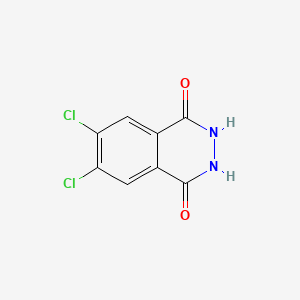 molecular formula C8H4Cl2N2O2 B3351525 6,7-Dichloro-2,3-dihydrophthalazine-1,4-dione CAS No. 3682-31-3