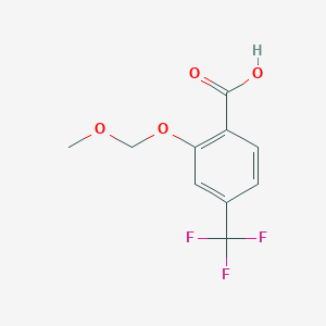 molecular formula C10H9F3O4 B3351533 2-(methoxymethoxy)-4-(trifluoromethyl)benzoic Acid CAS No. 368422-29-1