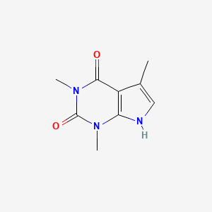 molecular formula C9H11N3O2 B3351534 1,3,5-Trimethyl-1H-pyrrolo[2,3-d]pyrimidine-2,4(3H,7H)-dione CAS No. 36896-68-1