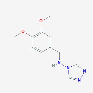 molecular formula C11H14N4O2 B335154 N-[(3,4-dimethoxyphenyl)methyl]-1,2,4-triazol-4-amine 