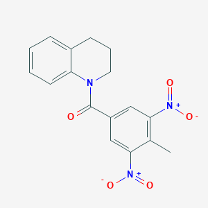 molecular formula C17H15N3O5 B335155 3,4-dihydroquinolin-1(2H)-yl(4-methyl-3,5-dinitrophenyl)methanone 