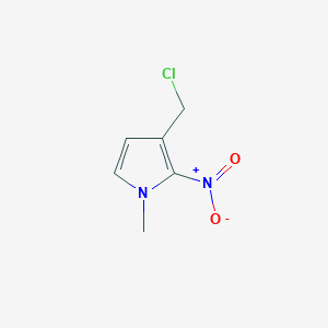 molecular formula C6H7ClN2O2 B3351575 3-(Chloromethyl)-1-methyl-2-nitropyrrole CAS No. 374816-65-6