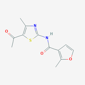 N-(5-acetyl-4-methyl-1,3-thiazol-2-yl)-2-methylfuran-3-carboxamide