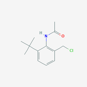 molecular formula C13H18ClNO B3351593 2-Chloro-N-(2-methyl-6-tert-butylphenyl)acetamide CAS No. 3785-20-4