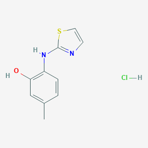 molecular formula C10H11ClN2OS B033516 2-(2-Hydroxy-4-methylphenyl)aminothiazole CAS No. 110952-54-0